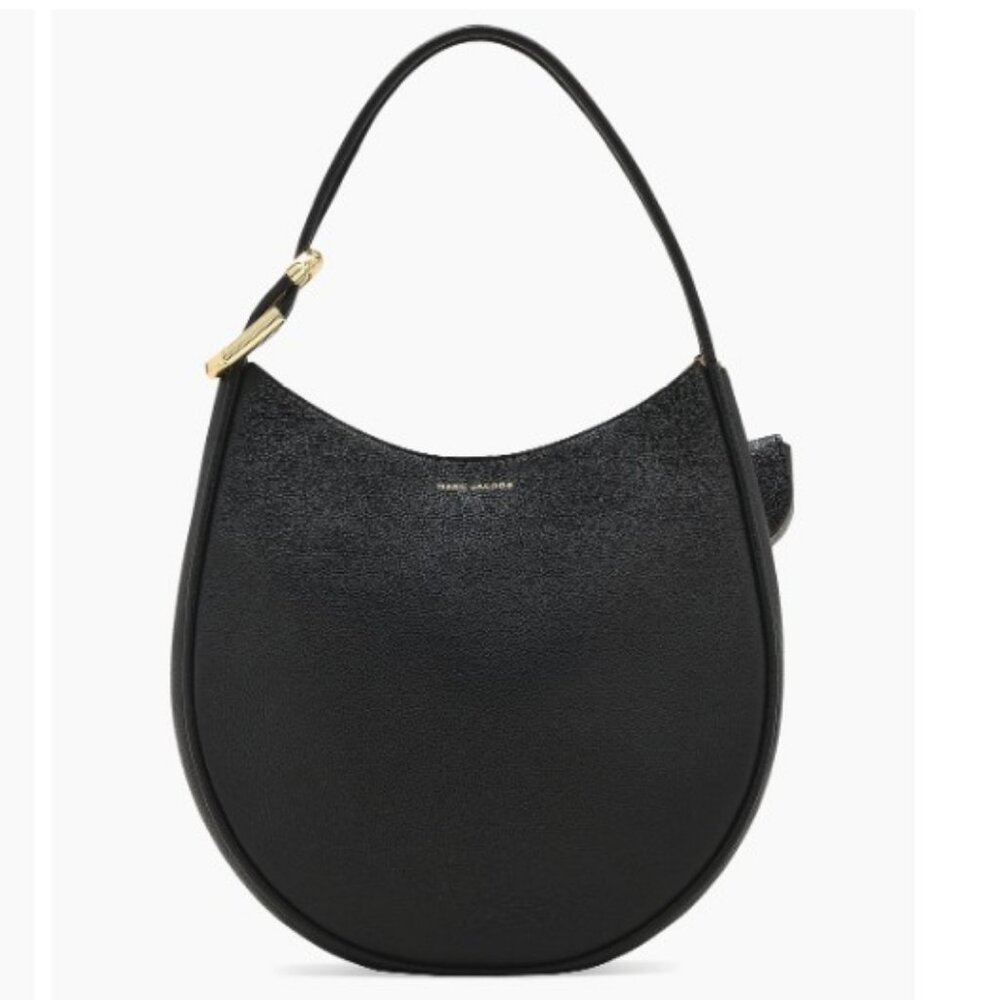 Marc Jacobs Large Leather Hobo Bag Black - Picture 2 of 13